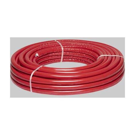 TUBO MULTISTRATO RIVESTITO ROSSO CARDINALE - 20x2 - 50 metri - MADE IN ITALY