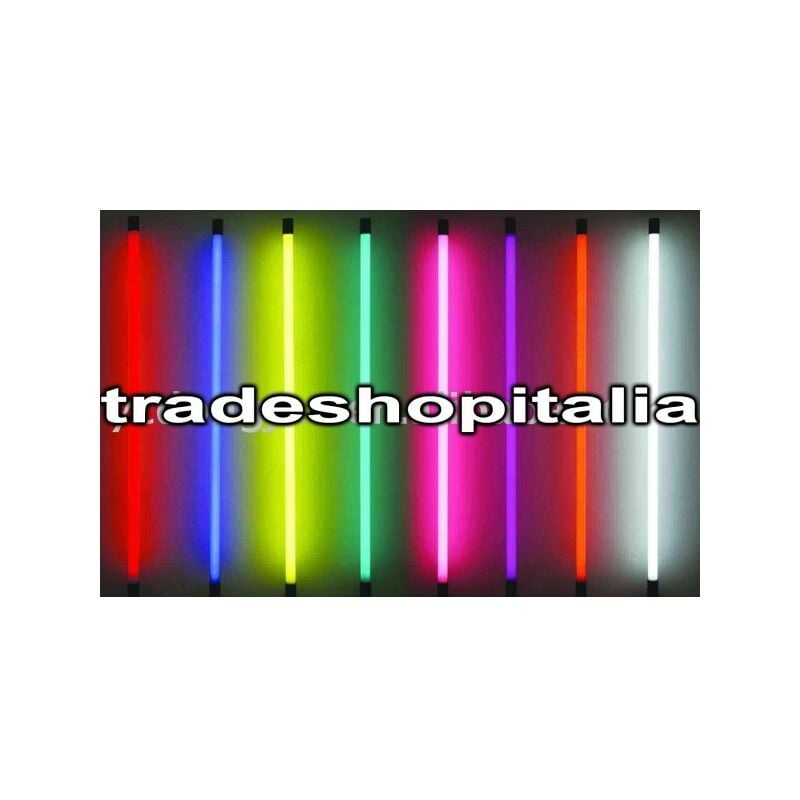 Image of Trade Shop - Tubo Neon Led Colorato T8 60/120/150 Cm 9w/18w22w Verde Rosso Blu Senza Supporto -blu 120 Cm - - Blu