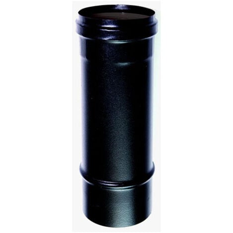 Tubo nero stufa pellet smaltato 0,25 mt DN 100 canna fumaria CE