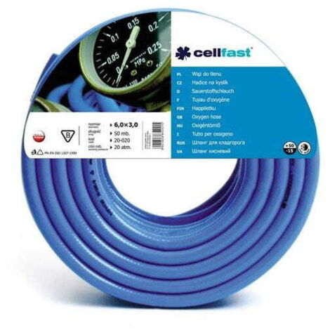 TUBO OSSIGENO CELLFAST 6.0x3.0 80m PL ""A""