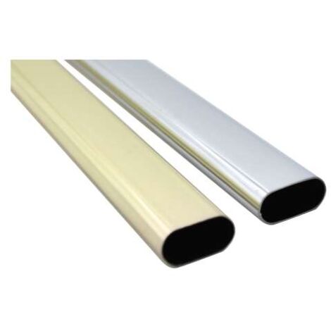 Tubo Ovale Cromato Misura Mm.15X30 Mt.1