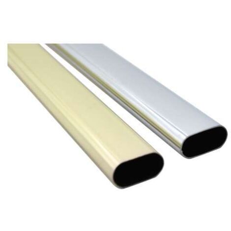 Tubo Ovale Ottonato Misura Mm.15X30 Mt.1