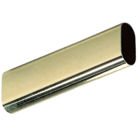 TUBO OVALE OTTONATO MM.30X15 ASTE DA CM.150. Prezzo per 1 pezzo.