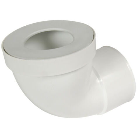 Tubo para inodoro corto con codo de 90° - Ø85 a 107 Ø100