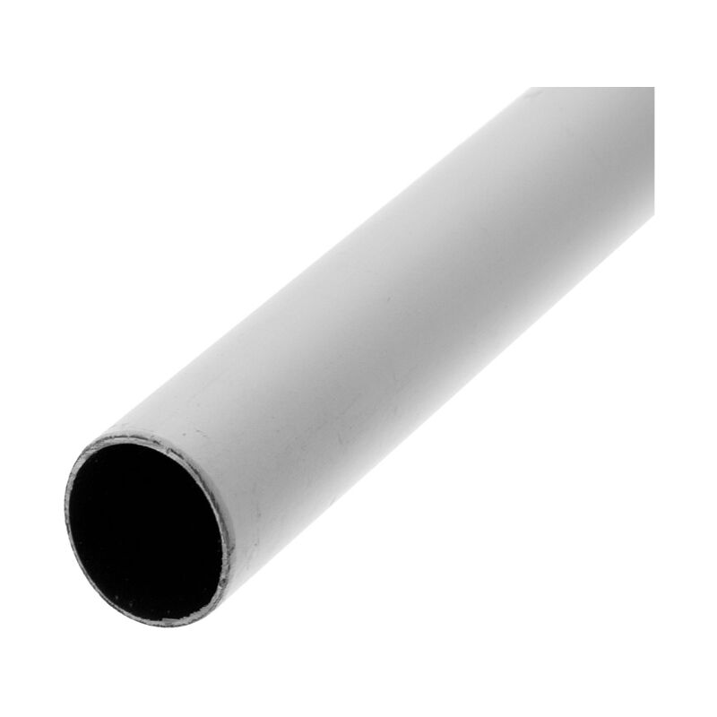 Image of Cime - Tubo per armadi, rotondo, diametro 19, 1 metro, acciaio bianco
