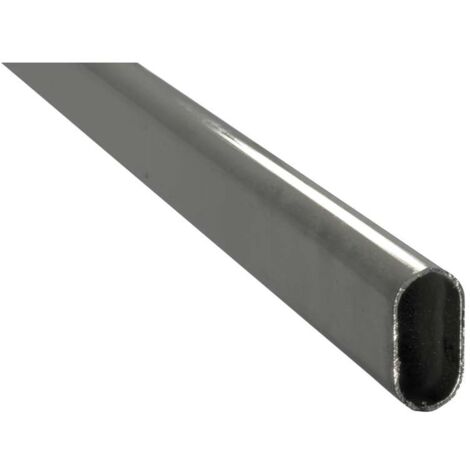 Tubo per armadio ovale cromato 2mt