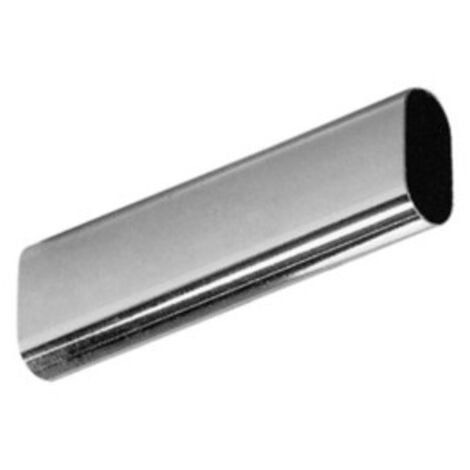 HOMEGARDEN Tubo Per Armadio Ovale Cromato 30X15X3000 Mm - 10 Pz