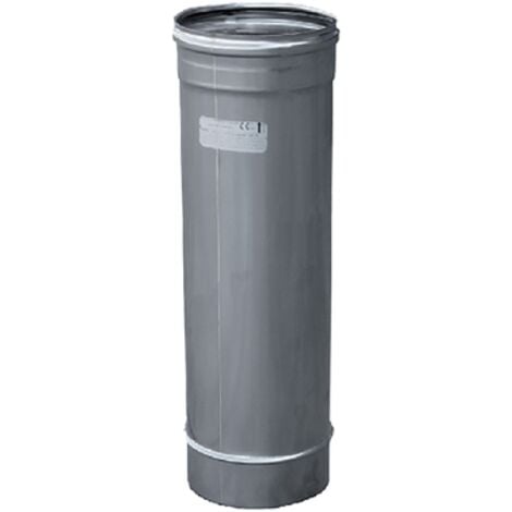 Tubo per canna fumaria in acciaio inox   25 cm x h.0,5 mt spessore 0.5 mm fornito senza guarnizioni stufe camini