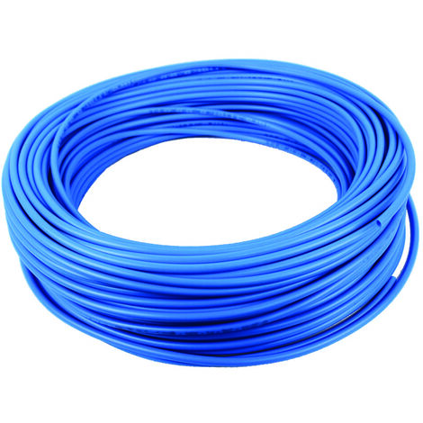 Tubo per compressore in poliuretano azzurro - ø mm.10x7,5 mt.100 - pressione esercizio 9 atm