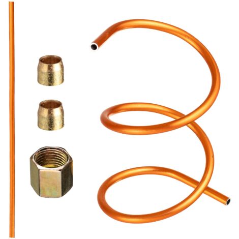 TUBO PER COMPRESSORE STATO PRESSIONE ANELLI 6MM 60CM