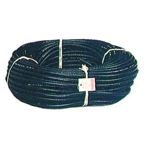 TUBO PER COMPRESSORI IN PVC NERO RINFORZATO  ø mm.6X14 -  100 MT  - 20 ATMOSFERE