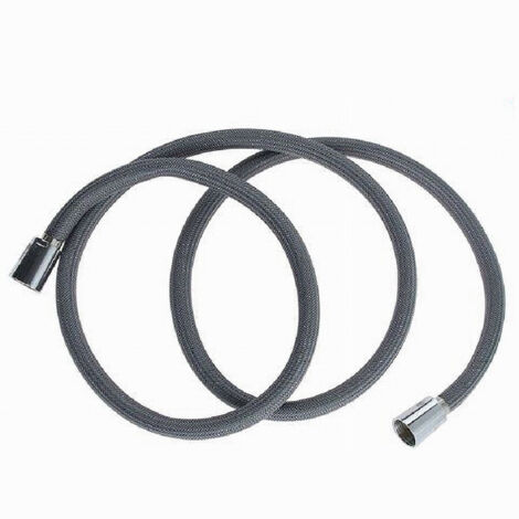 Tubo Per Doccia Flessibile 1.5metri Grigio 150cm Bagno Laccio Doccetta Box 87284