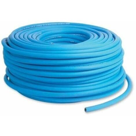 TUBO PER GAS BOMBOLA IN GOMMA MM 8x13 MT. 100 BLU