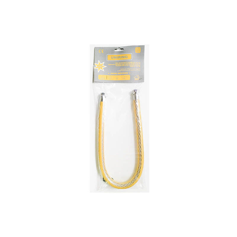 Tubo Gas Naturale 2 Metri Per Fornello E Piano Cottura – Validità 10 Anni, Raccordi M20x150 E G 1/2, Conforme XP D 36112