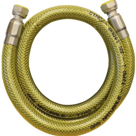 Tubo per Gas Metano Flessibile lunghezza 2 mt Attacco1/2 F/F Maurer
