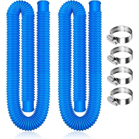 Tubo per piscina, Tubo per scopa per piscina, Tubo per aspirapolvere per piscina, Tubo per filtro piscina, Tubo per piscina fuori terra, Tubo di ricambio, Tubo per pompa per piscina (Blu)