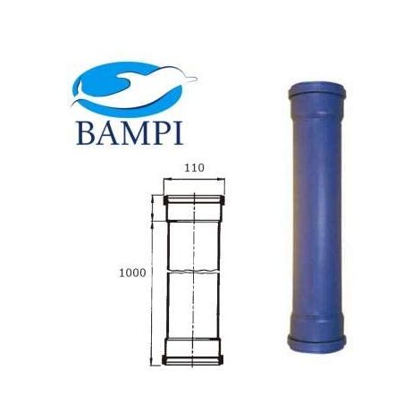 TUBO PER SCARICO 110X2000 MM - BAMPI