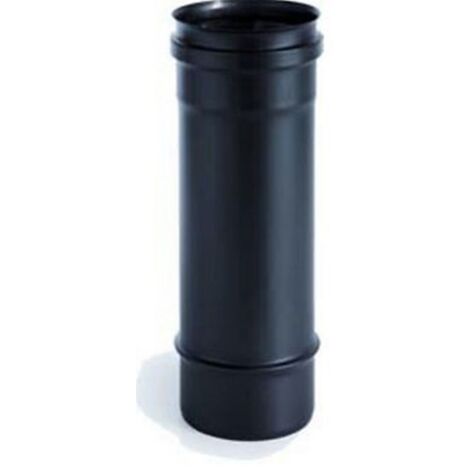 TUBO PER STUFA A PELLET DIAM CM 10 LUNGO CM 100 NERO OPACO PESANTE FER 244589