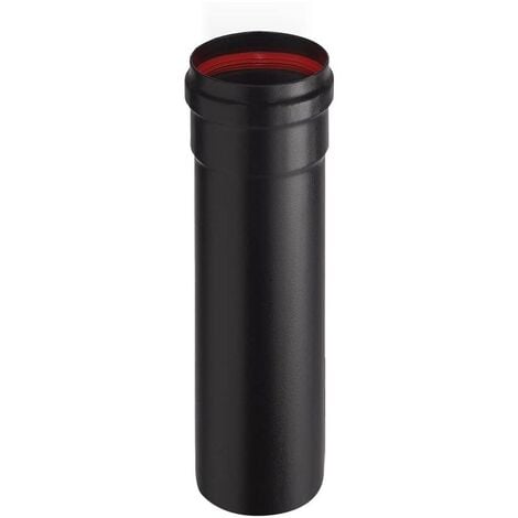 TUBO PER STUFA A PELLET MM.1,5 ALA 8x25 AETERNUM NERO OPACO