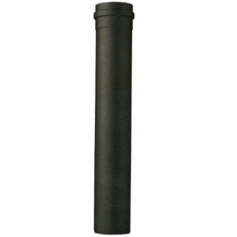 Tubo per stufa a pellet porcellanato nero opaco diametro   10 cm altezza 25 cm fornito senza guarnizione