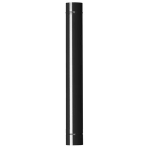 TUBO PER STUFA H 100 CM D 13 CM NERO OPACO- 12,0 pz