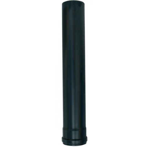 Tubo per Stufa Pellet lunghezza 50 cm 8 cm in Lamiera Verniciata colore Nero