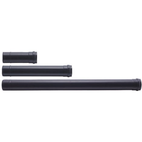 Tubo per stufe a pellet plus nero opaco pesante mm.1,2 - ø cm.8x50