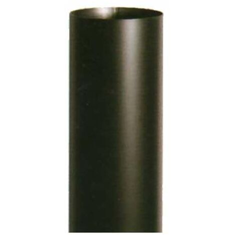 Tubo per Stufe in Acciaio Smaltato Nero Opaco - D.12 x 100 cm