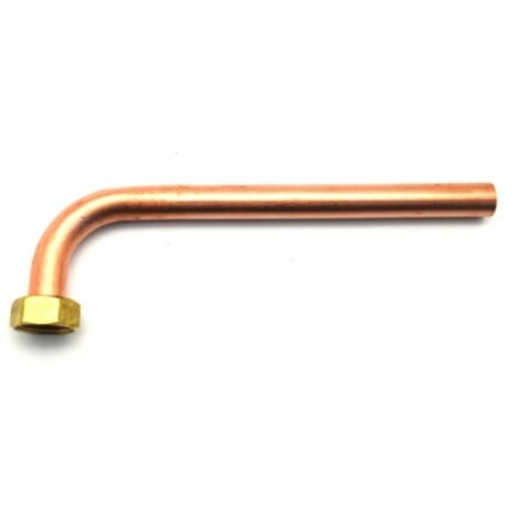 TUBO PIEGATO PER CALDAIA CON CALOTTA 3/4 x 18 x 180 - Lungh. 180 mm DH