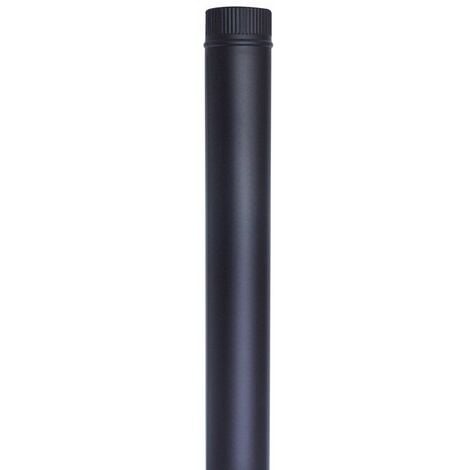 TUBO PINTADO NEGRO T600 1 MT. Ø 150 MM.