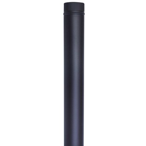 TUBO PINTADO NEGRO T600 1 MT. Ø 120MM.