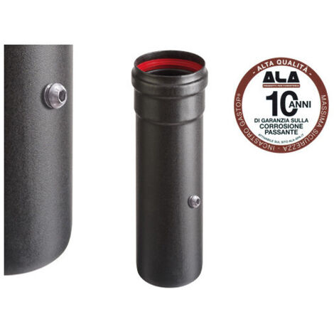 TUBO PORC PELLET C/CONTR COMB D 8CM NERO OP AETERNUM