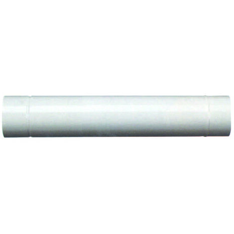 Tubo porcellanato per stufe a legna bianco lucido - ø cm.14x100