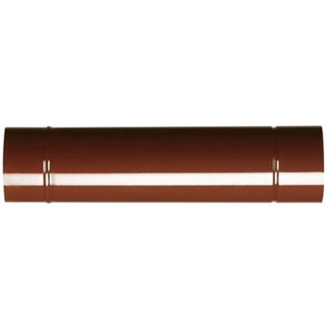 Tubo porcellanato per stufe a legna marrone ala smalto classic - ø mm.120x1000h.