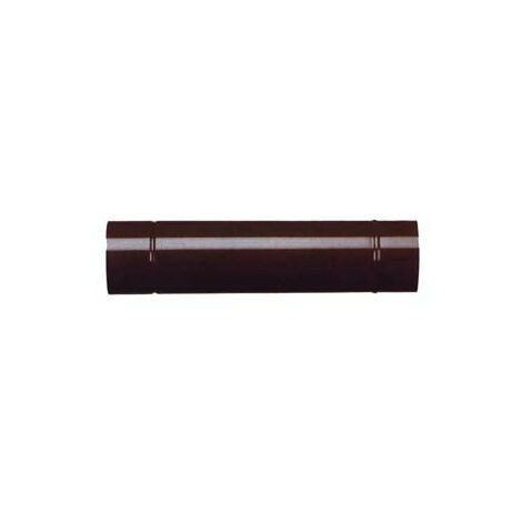 Tubo Porcellanato Per Stufe A Legna Marrone Lucido - ø cm.10x100