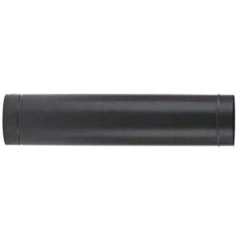 Tubo porcellanato per stufe a legna nero opaco ala smalto classic - ø mm.130x500h.
