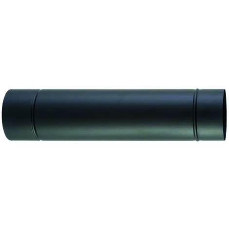 TUBO PORCELLANATO PER STUFE A LEGNA NERO OPACO  ø cm.14x100    SAVE