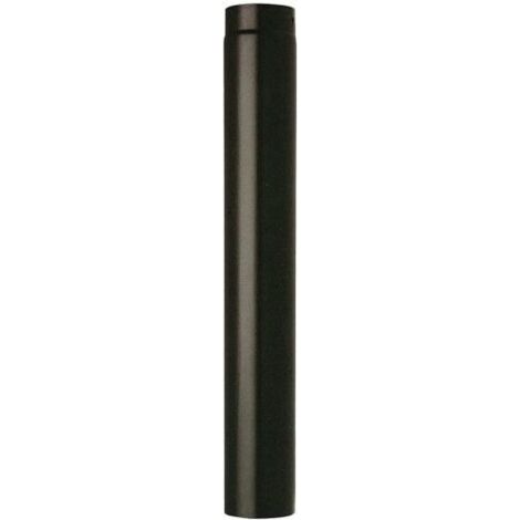 TUBO PORCELLANATO PESANTE PER STUFA NERO OPACO  ø cm.16x100, mm.1,2 FER 270854