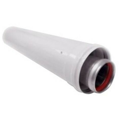 Tubo prolongación 60/100 X 0.5 mt en aluminio 303801 para calentadores de Vaillant
