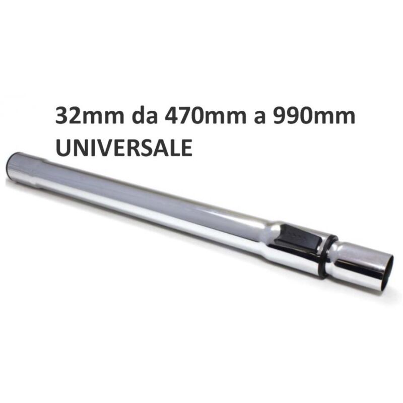 Tubo PROLUNGA telescopico aspirapolvere acciaio Diam 32mm UNIVERSALE UNIVERSALE