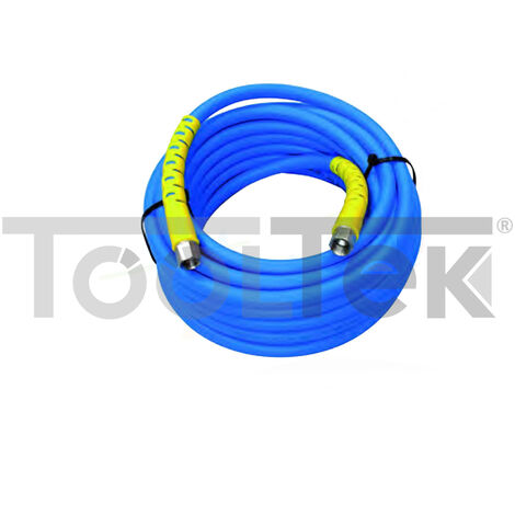 TUBO PVC RETINATO PER ARIA COMPRESSA RACCORDATO ATTACCO 1/4" 8x13 15mt