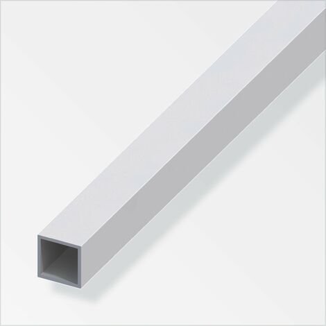 TUBO QUADRATO 25X25X1,5 ALLUMINIO ARGENTO 1 METRO