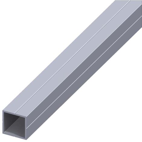 Tubo quadrato 7.5x1.0 allum nat 1 mt