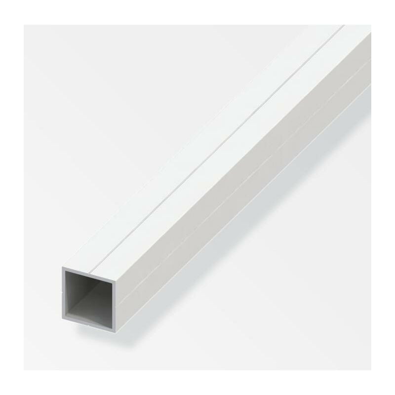 Image of Alfer Aluminium Gmbh - Tubo quadrato alfer aluminium 23.5x1.5mm lunghezza 1m effetto bianco - 21210