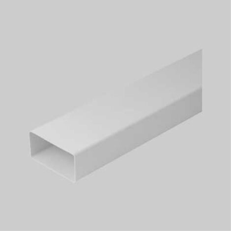 Tubo rettangolare per ventilazione mm 110x50 - barra 1 mt PES