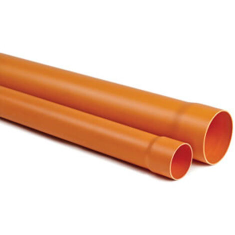 TUBO RIGIDO AD INCOLLAGGIO IN PVC ARANCIO - ø80XMT2 - HID