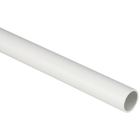 Tubo rigido protettivo in PVC liscio, ⌀32mm, grigio, classificazione 33211, 2 metri, serie TG15 - Elettrocanali ECTG1532-2