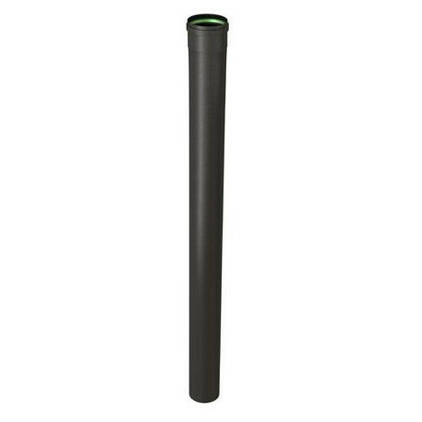 Tubo rigido TEN 344019 smalto nero opaco 100cm D80mm con guarnizione in viton