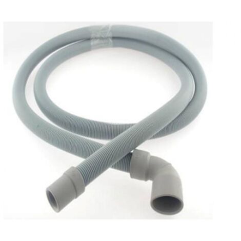 TUBO SCARIVO ACQUA LAVATRICE CURVA ATTACCO GROSSO 30MM  LUNGHEZZA 2,0 MT