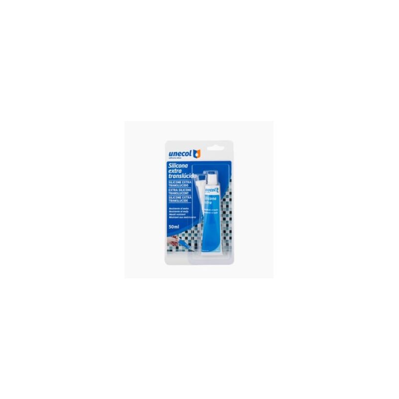 

Blister tubo silicona transparente 50ml.